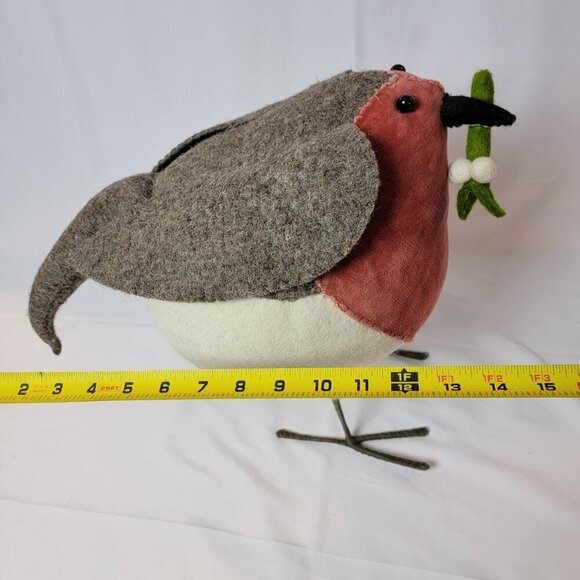 Large Mistletoe Standing Christmas Robin from Fiona Walker UK - Picture 10 of 10